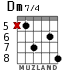 Dm7/4 для гитары - вариант 2