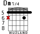 Dm7/4 для гитары - вариант 1
