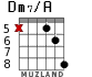 Dm7/A для гитары - вариант 6