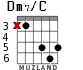 Dm7/C для гитары - вариант 3