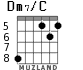 Dm7/C для гитары - вариант 4