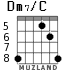 Dm7/C для гитары - вариант 5
