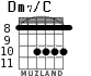 Dm7/C для гитары - вариант 7