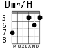 Dm7/H для гитары - вариант 3