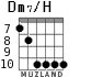 Dm7/H для гитары - вариант 7