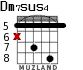 Dm7sus4 для гитары - вариант 3