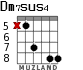 Dm7sus4 для гитары - вариант 4