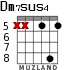 Dm7sus4 для гитары - вариант 5