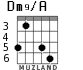 Dm9/A для гитары - вариант 2