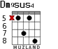 Dm9sus4 для гитары - вариант 2