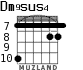 Dm9sus4 для гитары - вариант 3