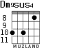 Dm9sus4 для гитары - вариант 5