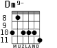 Dm9- для гитары - вариант 2