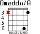 Dmadd11/A для гитары - вариант 5