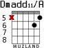 Dmadd11/A для гитары - вариант 9