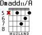 Dmadd11/A для гитары - вариант 10