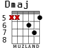 Dmaj для гитары - вариант 4