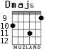 Dmaj6 для гитары - вариант 4