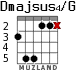 Dmajsus4/G для гитары - вариант 3