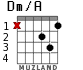 Dm/A для гитары - вариант 1