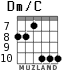 Dm/C для гитары - вариант 5