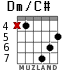 Dm/C# для гитары - вариант 3