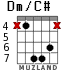 Dm/C# для гитары - вариант 4