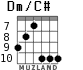 Dm/C# для гитары - вариант 5