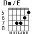 Dm/E для гитары - вариант 5