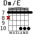 Dm/E для гитары - вариант 8