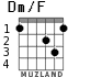 Dm/F для гитары - вариант 2