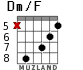 Dm/F для гитары - вариант 3