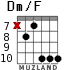 Dm/F для гитары - вариант 5