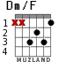 Dm/F для гитары - вариант 1