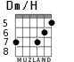 Dm/H для гитары - вариант 3
