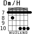 Dm/H для гитары - вариант 5
