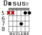 Dmsus2 для гитары - вариант 4