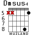 Dmsus4 для гитары - вариант 4