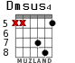 Dmsus4 для гитары - вариант 5