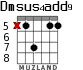 Dmsus4add9 для гитары - вариант 4