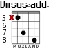 Dmsus4add9 для гитары - вариант 5