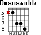 Dmsus4add9 для гитары - вариант 6