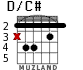 D/C# для гитары - вариант 2