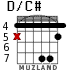 D/C# для гитары - вариант 3