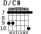 D/C# для гитары - вариант 5