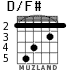 D/F# для гитары - вариант 2