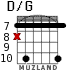 D/G для гитары - вариант 4