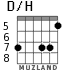 D/H для гитары - вариант 4