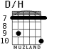 D/H для гитары - вариант 5