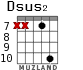Dsus2 для гитары - вариант 5